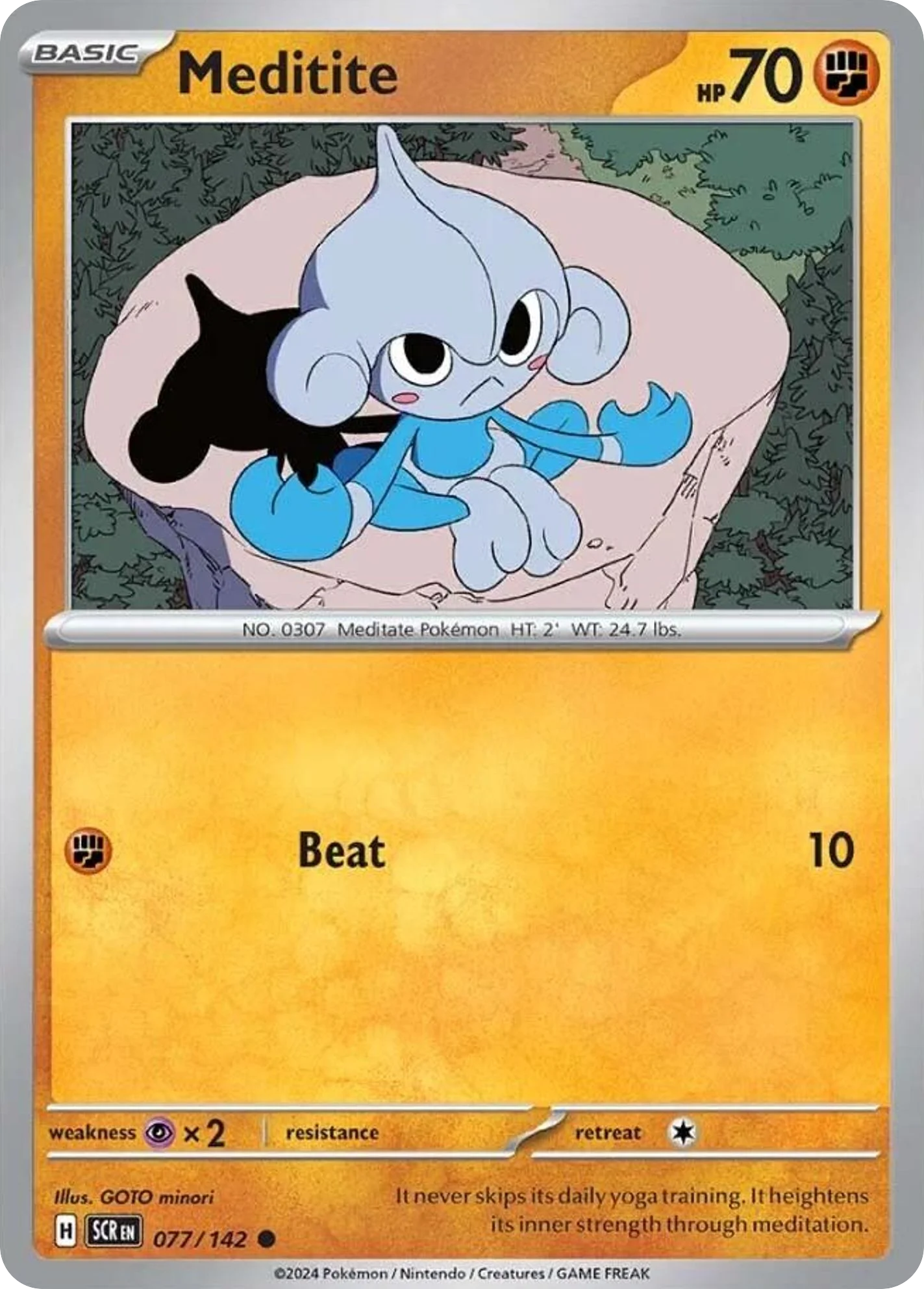 Meditite Pokemon card