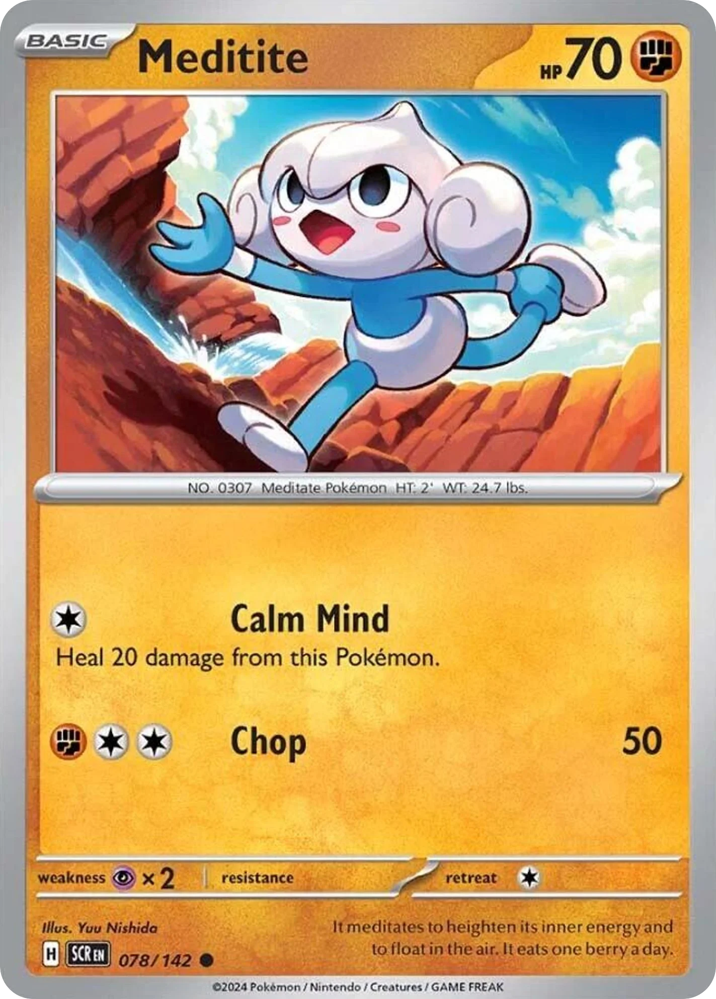 Meditite Pokemon card