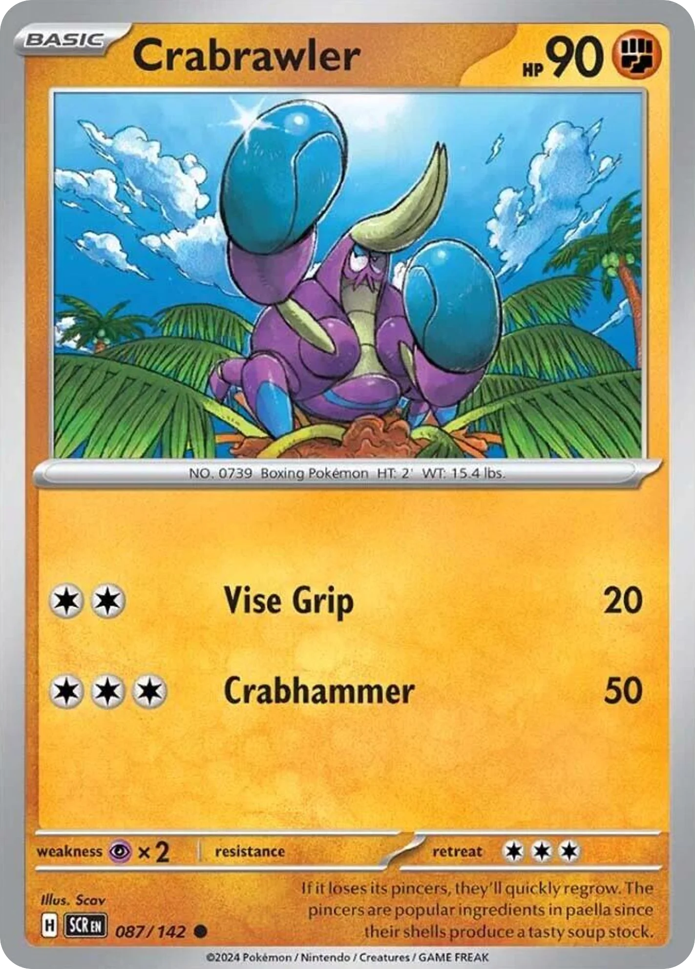 Crabrawler Pokemon card