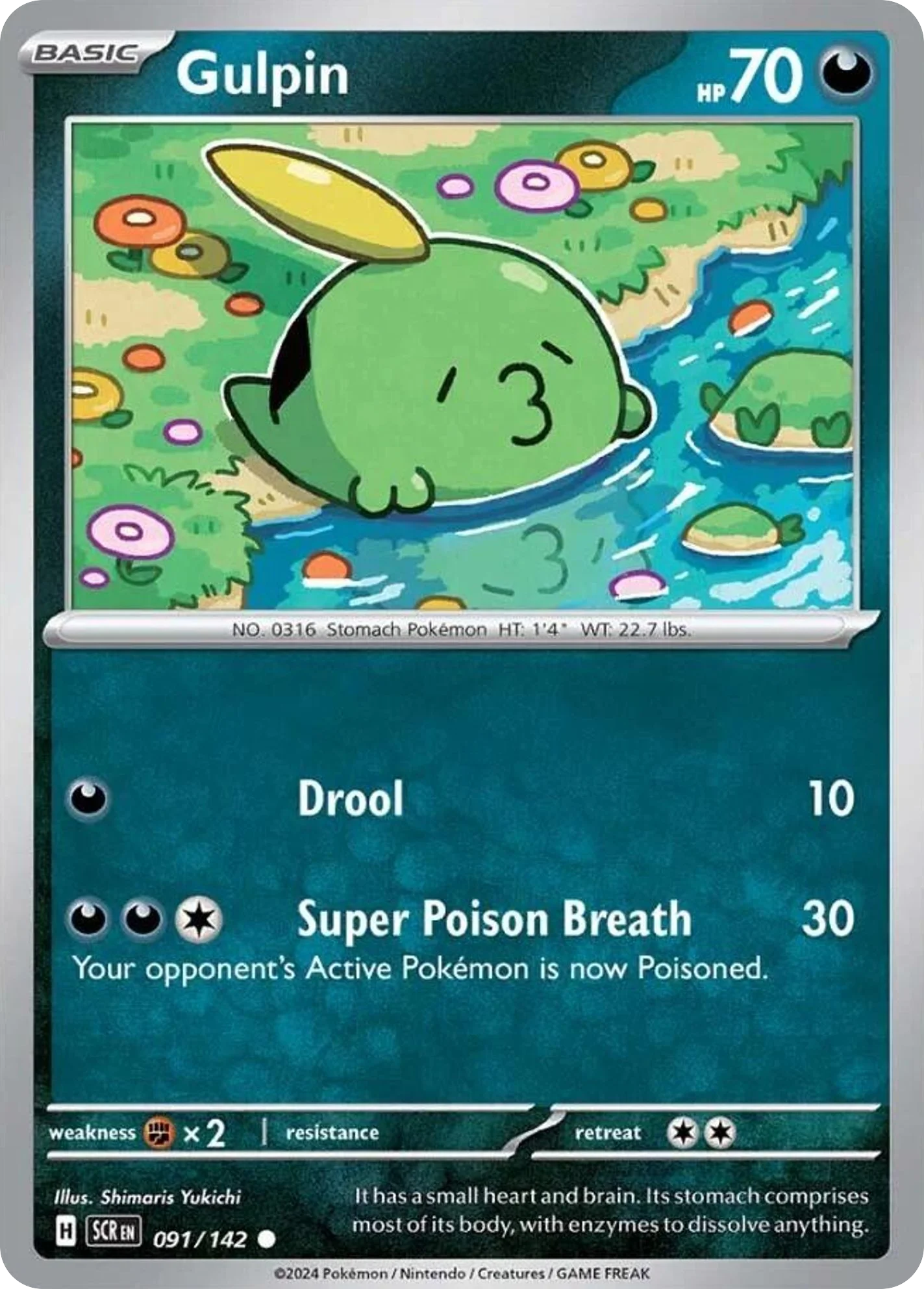 Gulpin Pokemon card