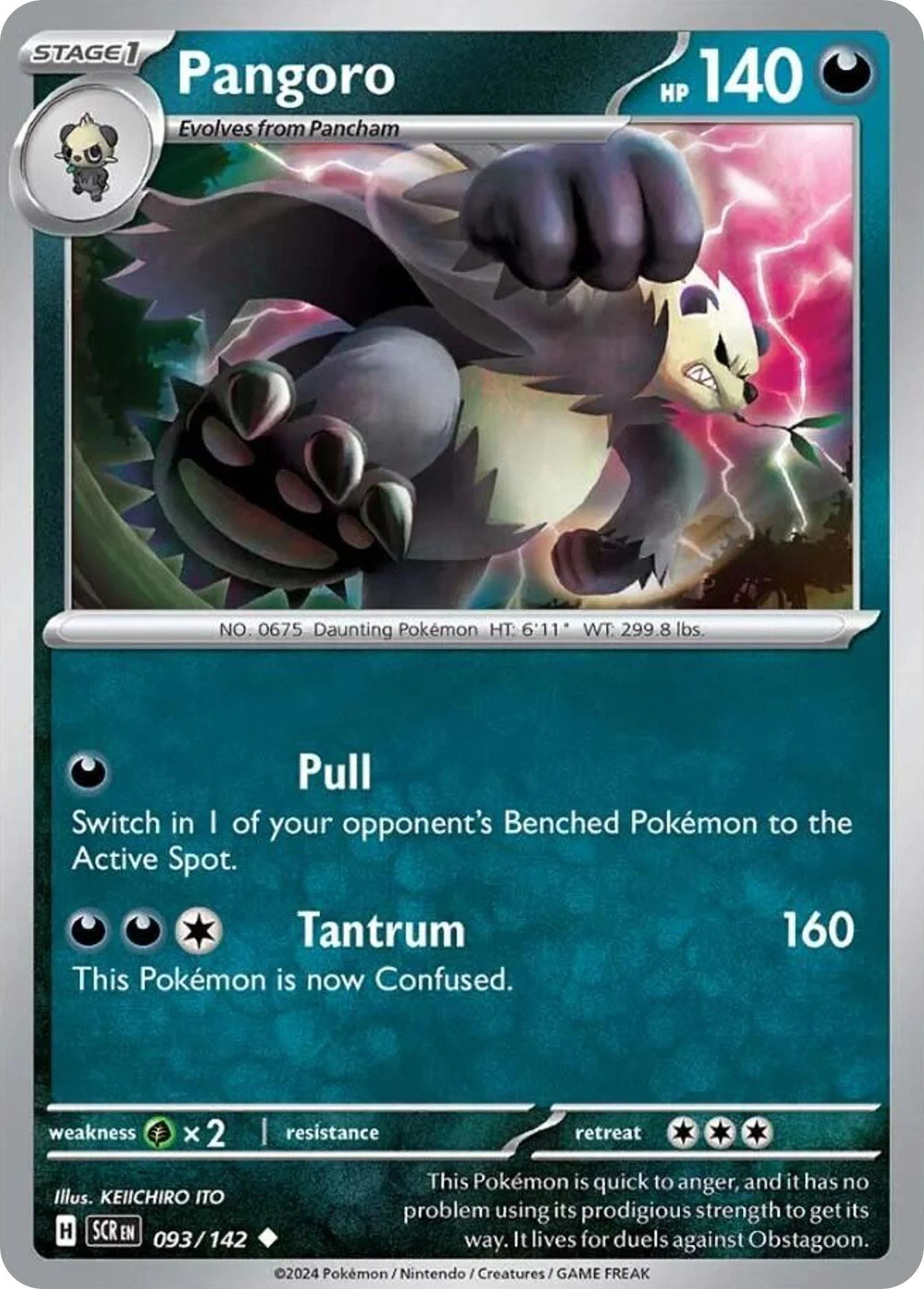Pangoro Pokemon card