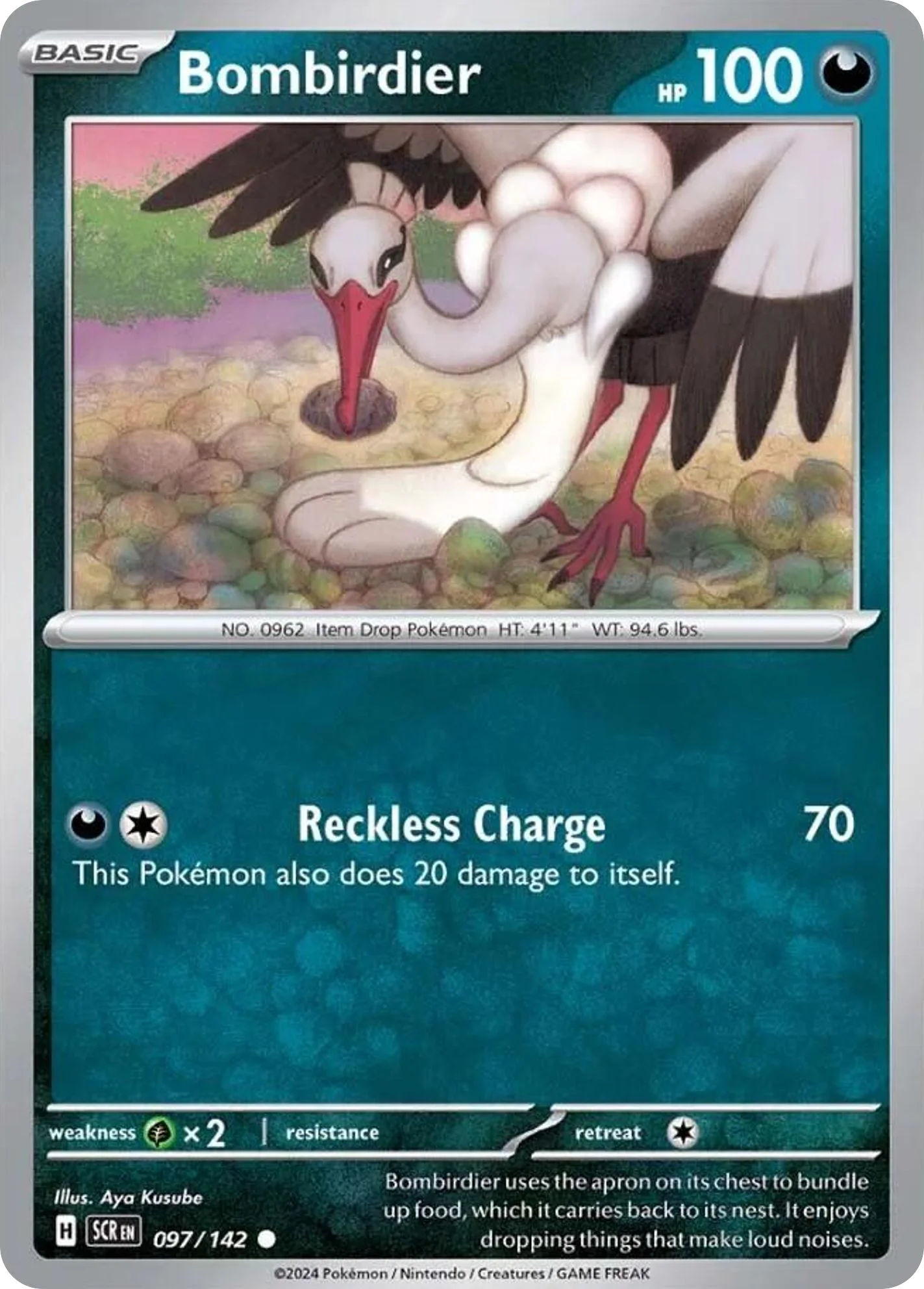 Bombirdier Pokemon card