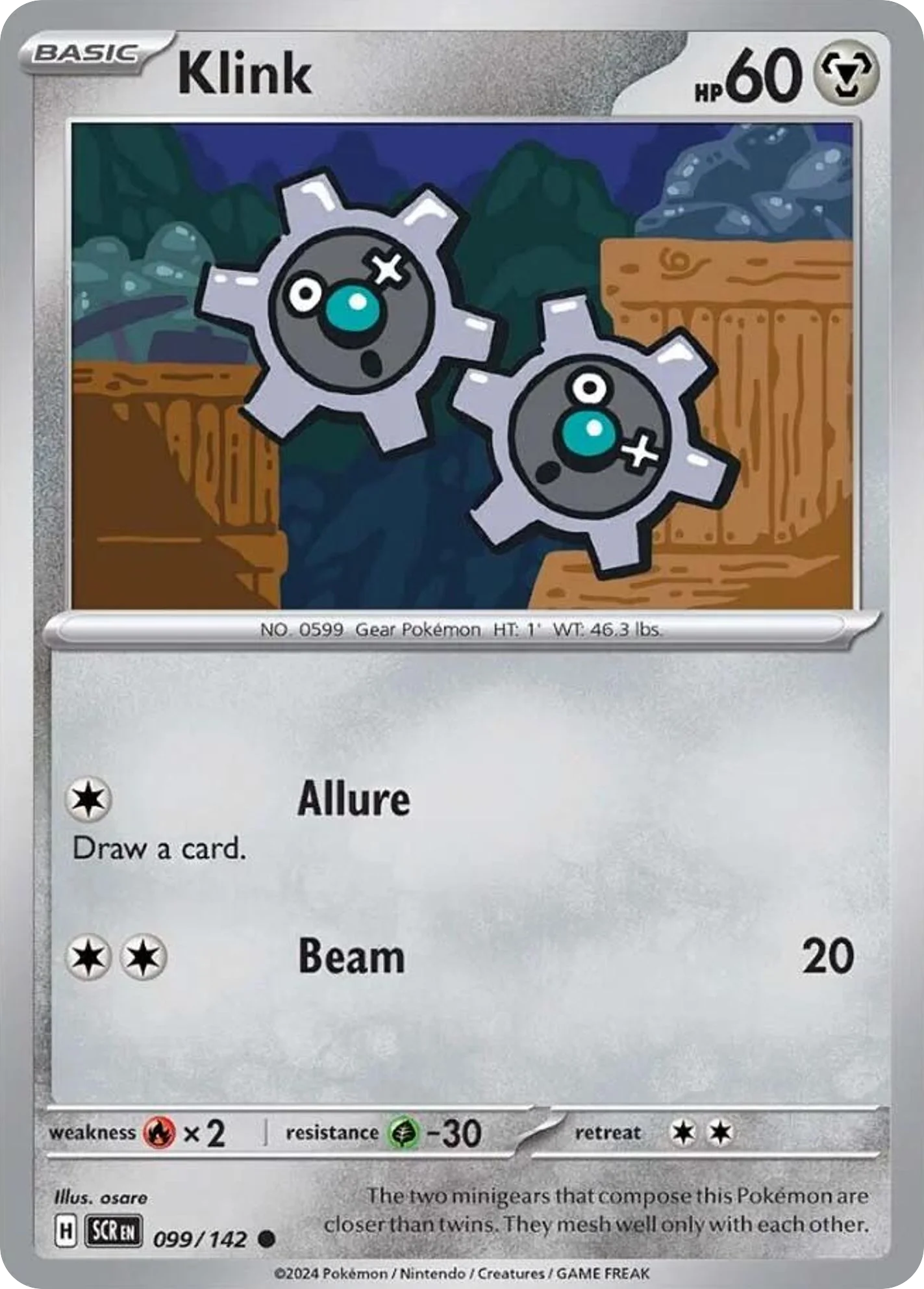 Klink Pokemon card