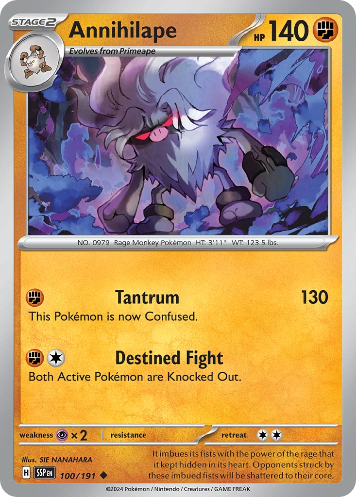 Annihilape Pokemon card