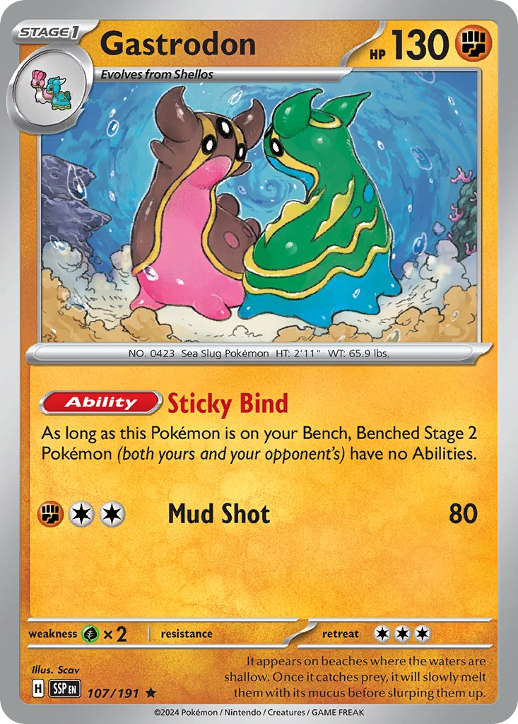 Gastrodon Pokemon card