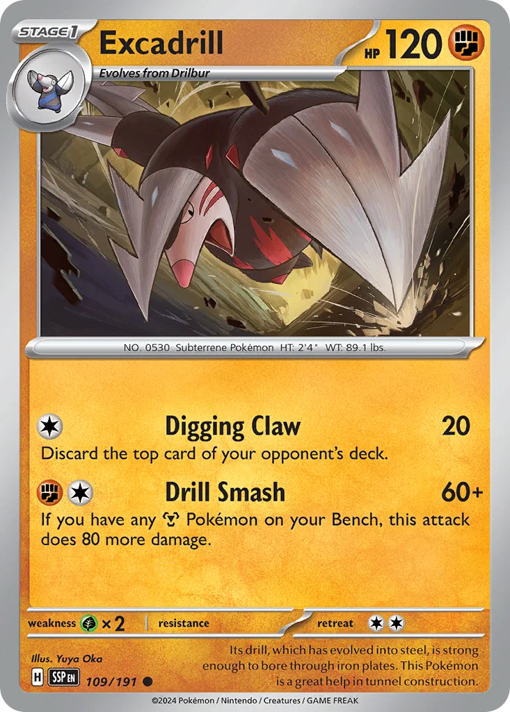 Excadrill Pokemon card