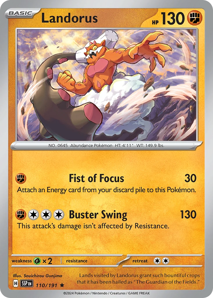 Landorus Pokemon card