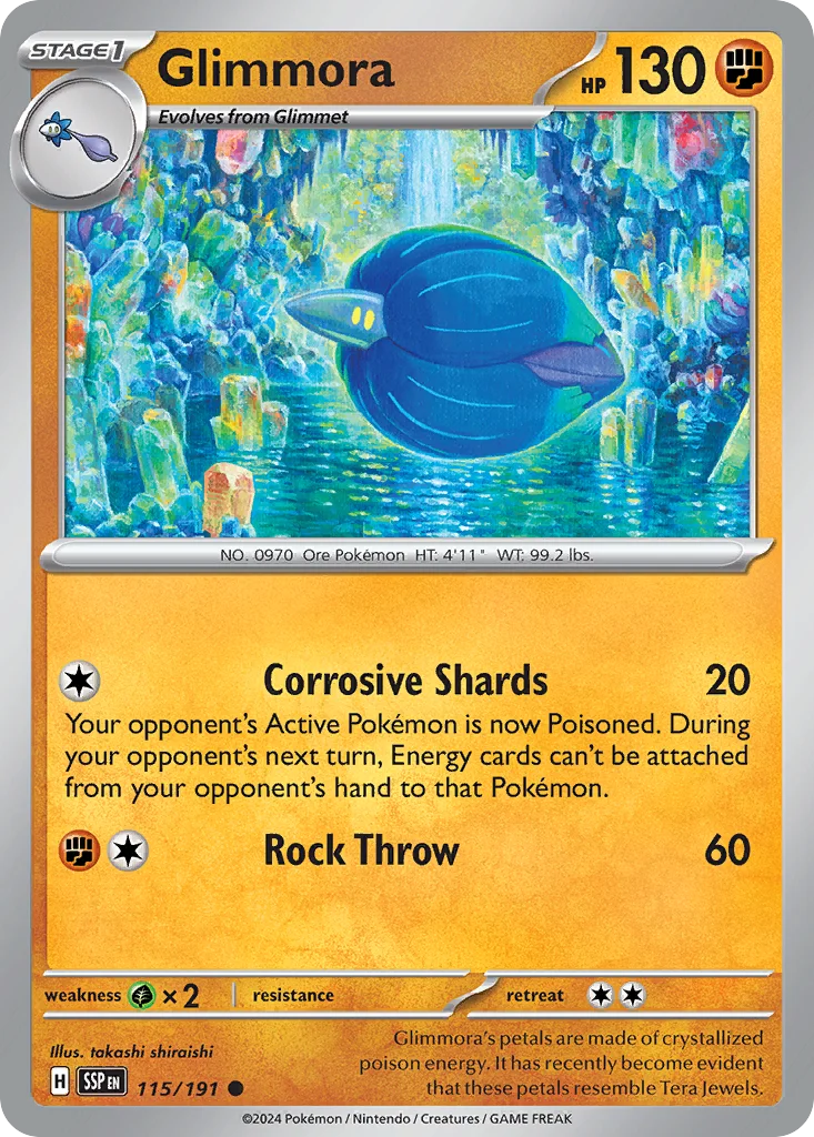 Glimmora Pokemon card