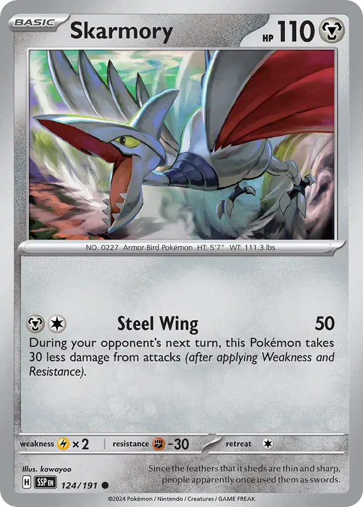 Skarmory Pokemon card