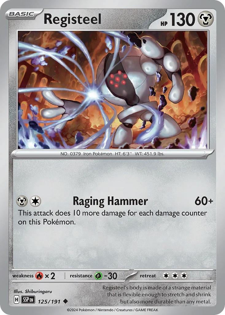 Registeel Pokemon card