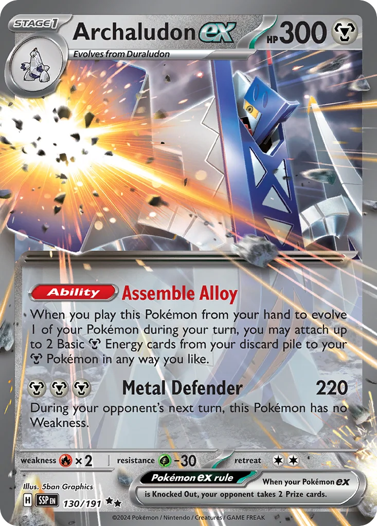 Archaludon ex Pokemon card