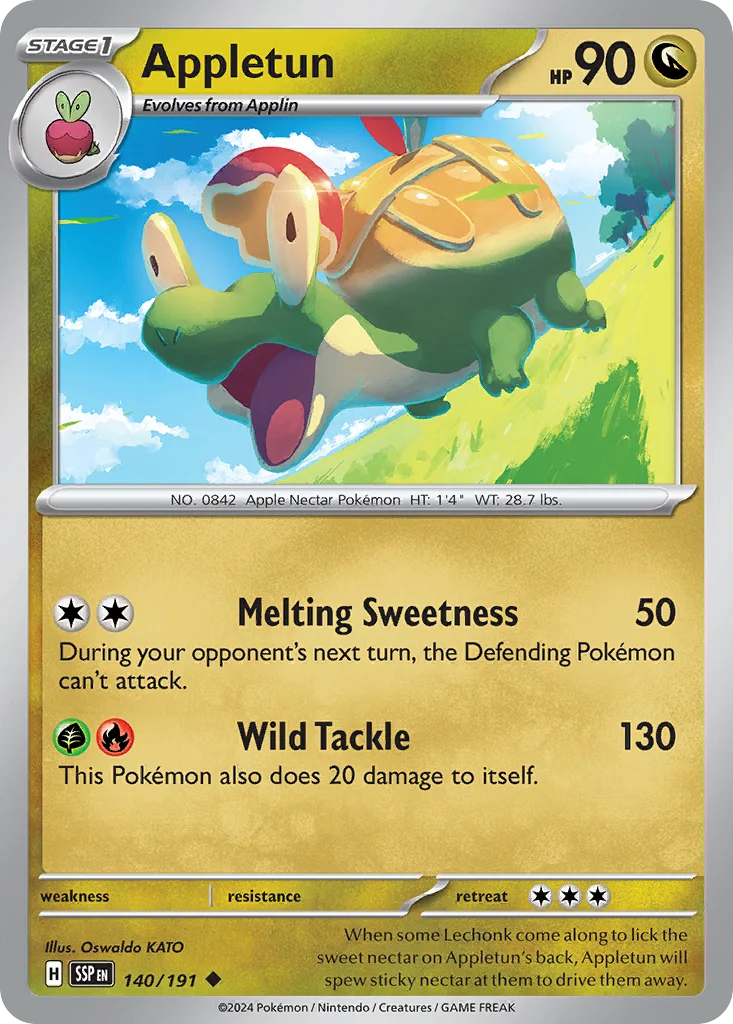 Appletun Pokemon card