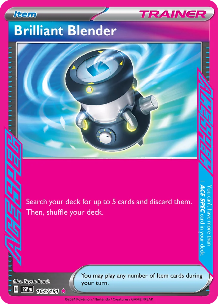 Brilliant Blender Pokemon card