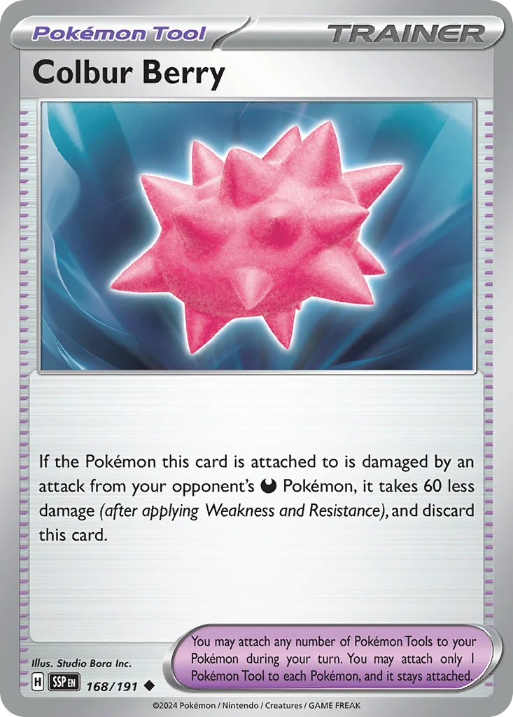 Colbur Berry Pokemon card