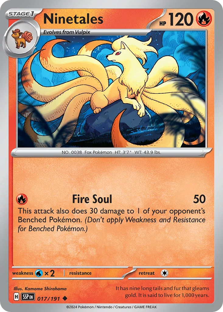 Ninetales Pokemon card