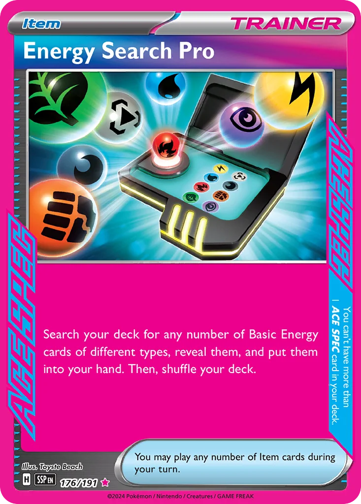 Energy Search Pro Pokemon card