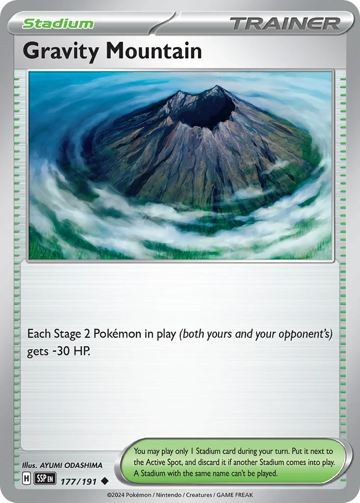 Gravity Mountain Pokemon card