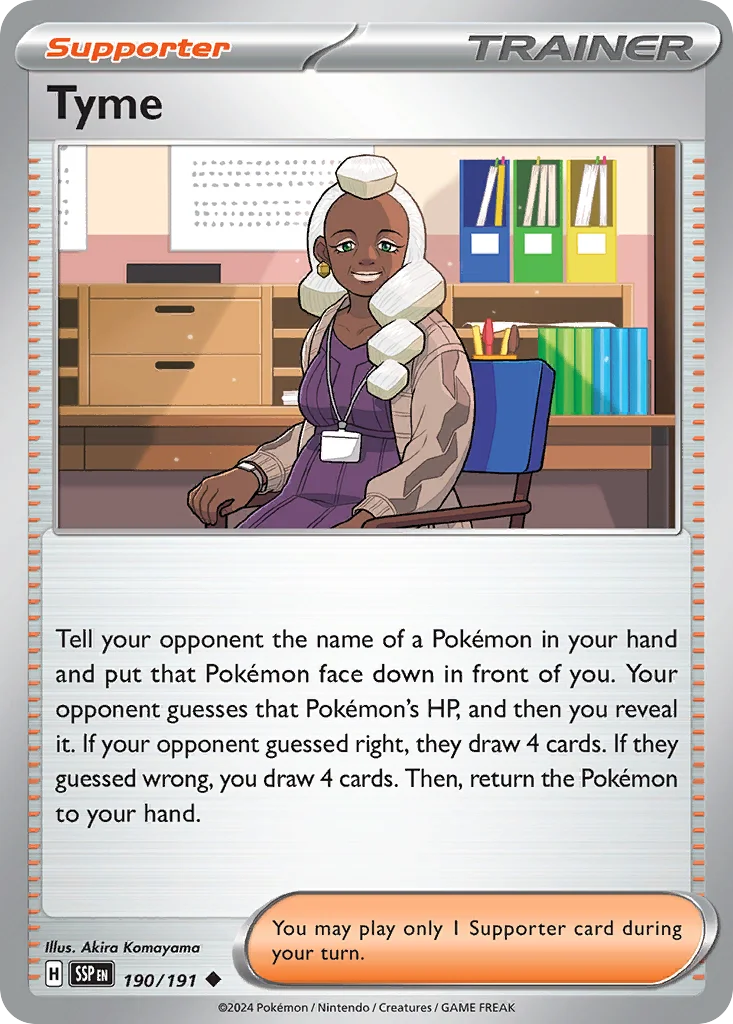 Tyme Pokemon card