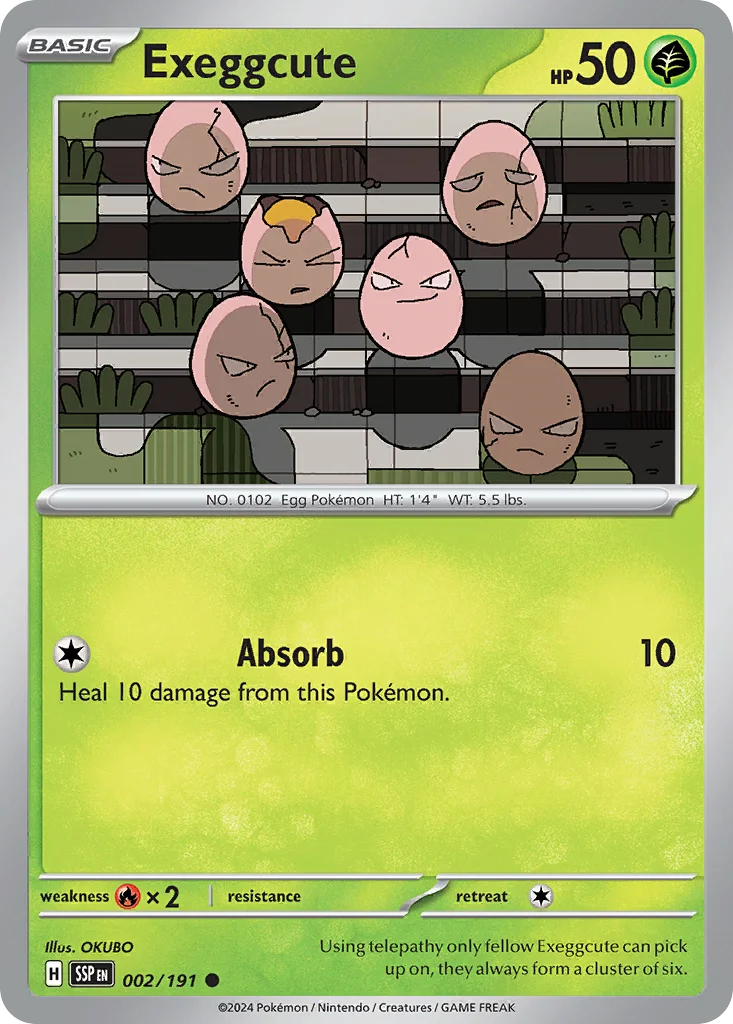 Exeggcute Pokemon card