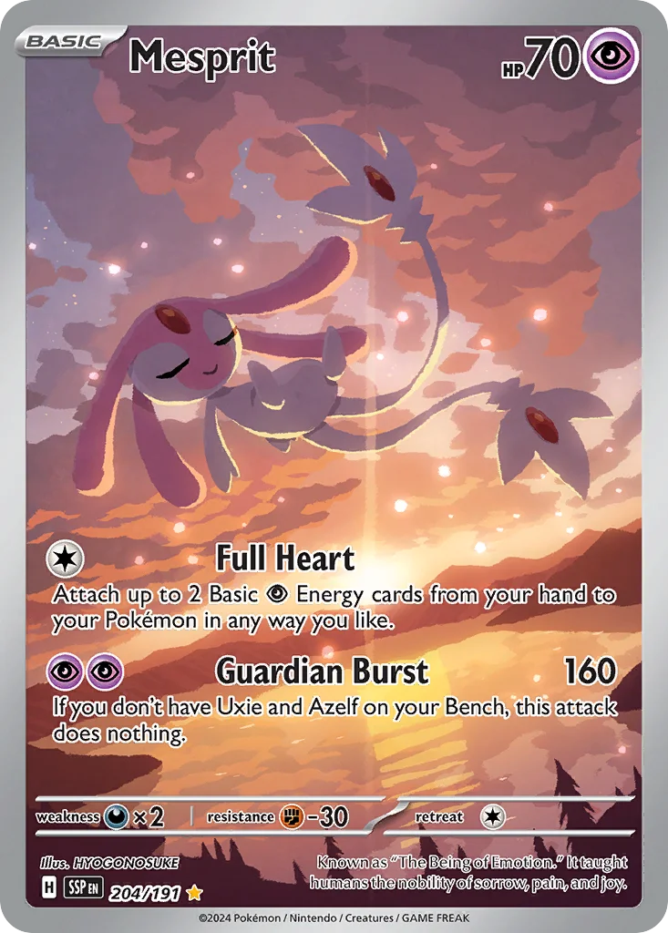 Mesprit Pokemon card