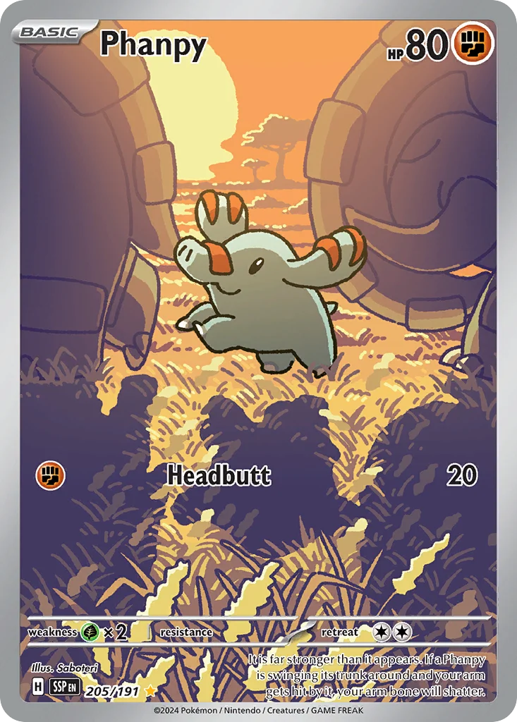 Phanpy Pokemon card