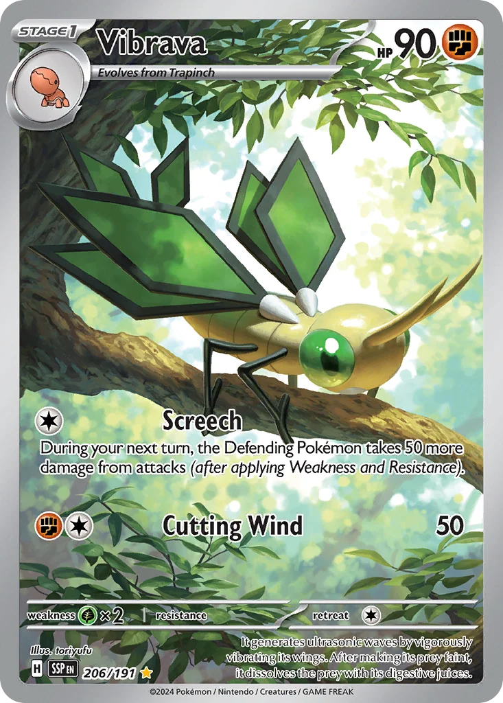 Vibrava Pokemon card