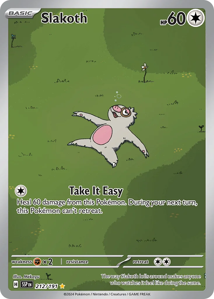 Slakoth Pokemon card