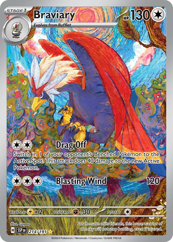 Braviary Pokemon card