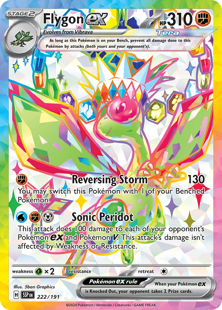 Flygon ex Pokemon card