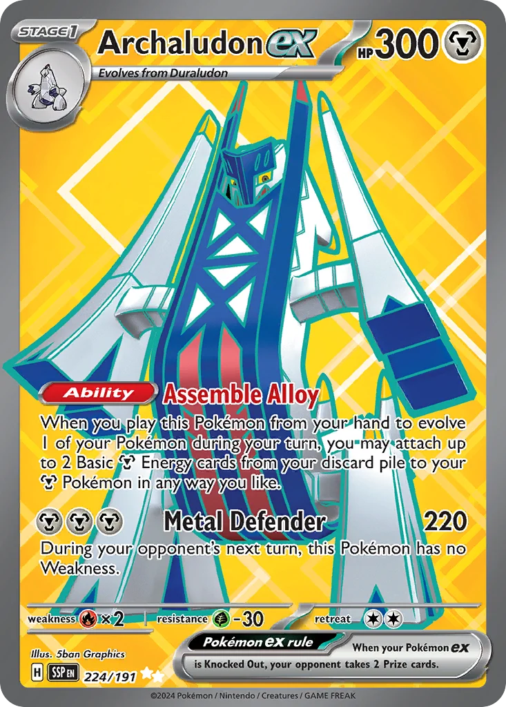 Archaludon ex Pokemon card