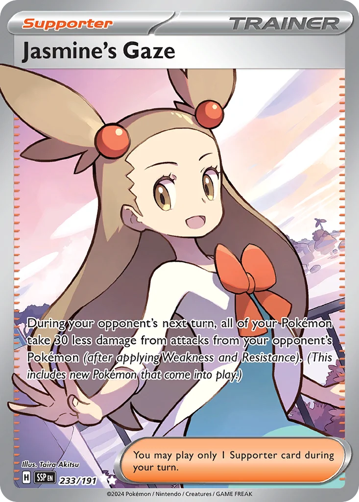 Jasmine's Gaze Pokemon card