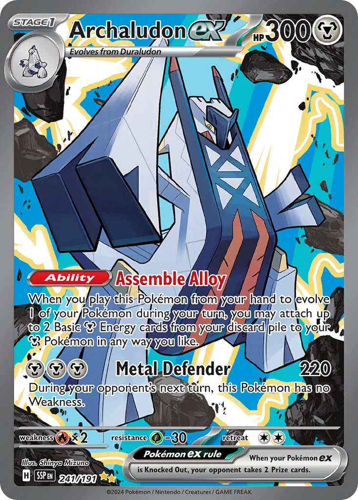 Archaludon ex Pokemon card