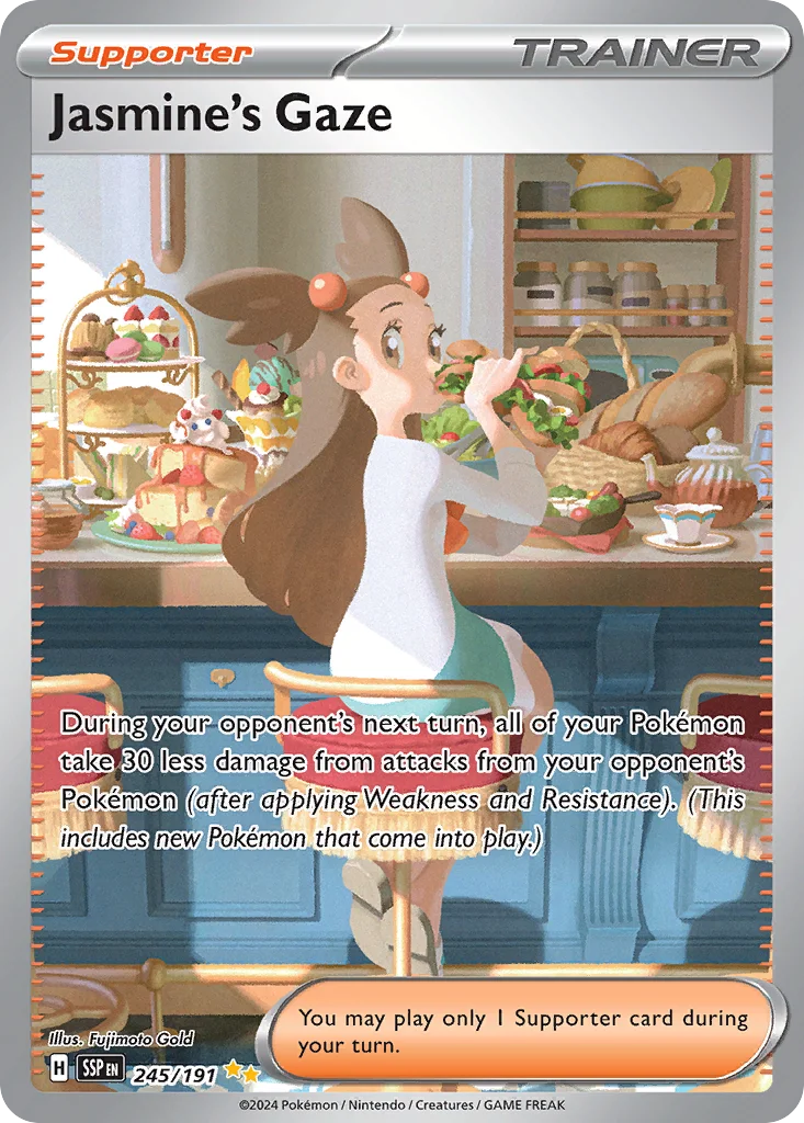 Jasmine's Gaze Pokemon card
