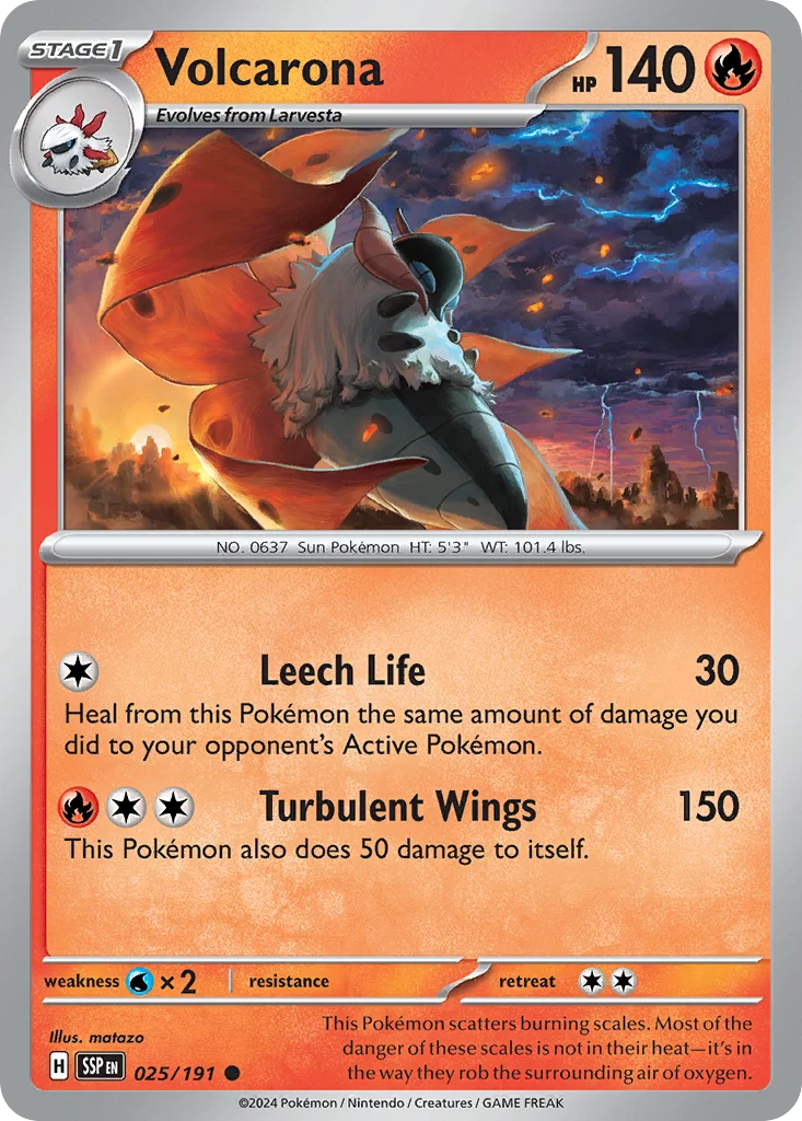 Volcarona Pokemon card