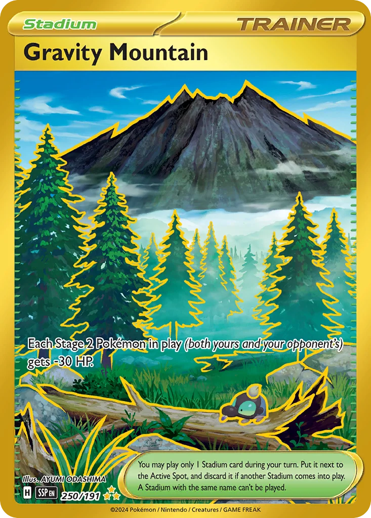 Gravity Mountain Pokemon card