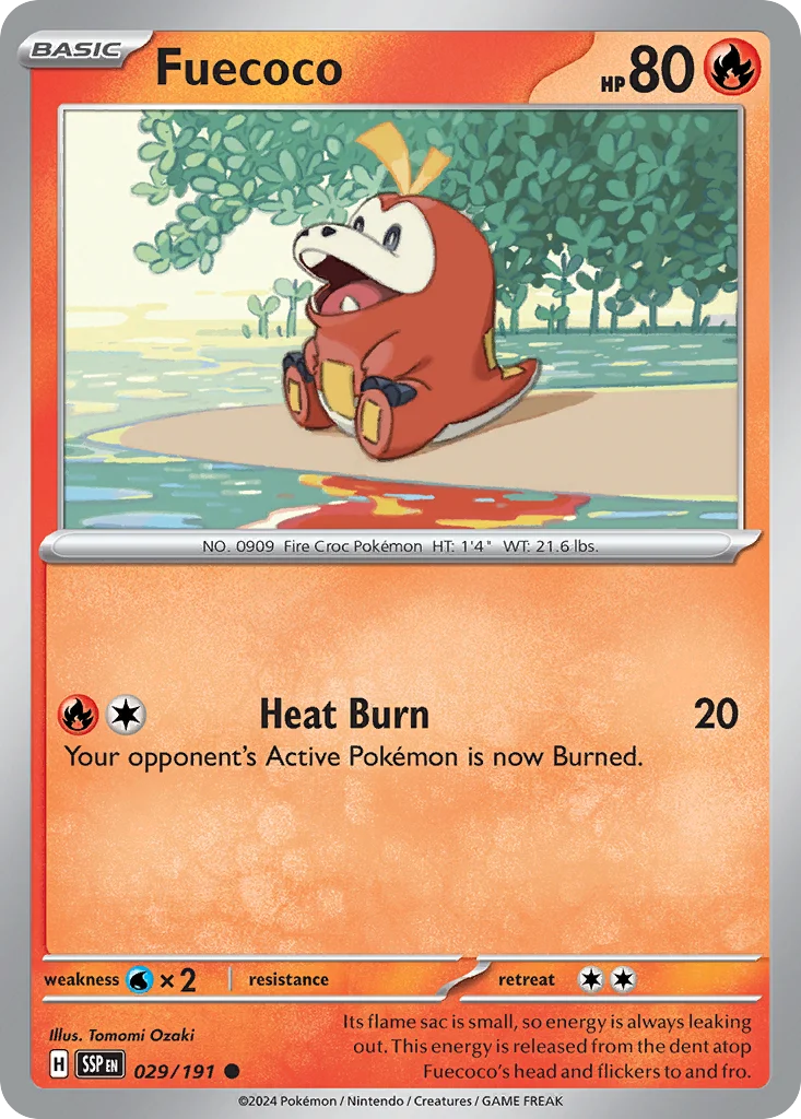 Fuecoco Pokemon card