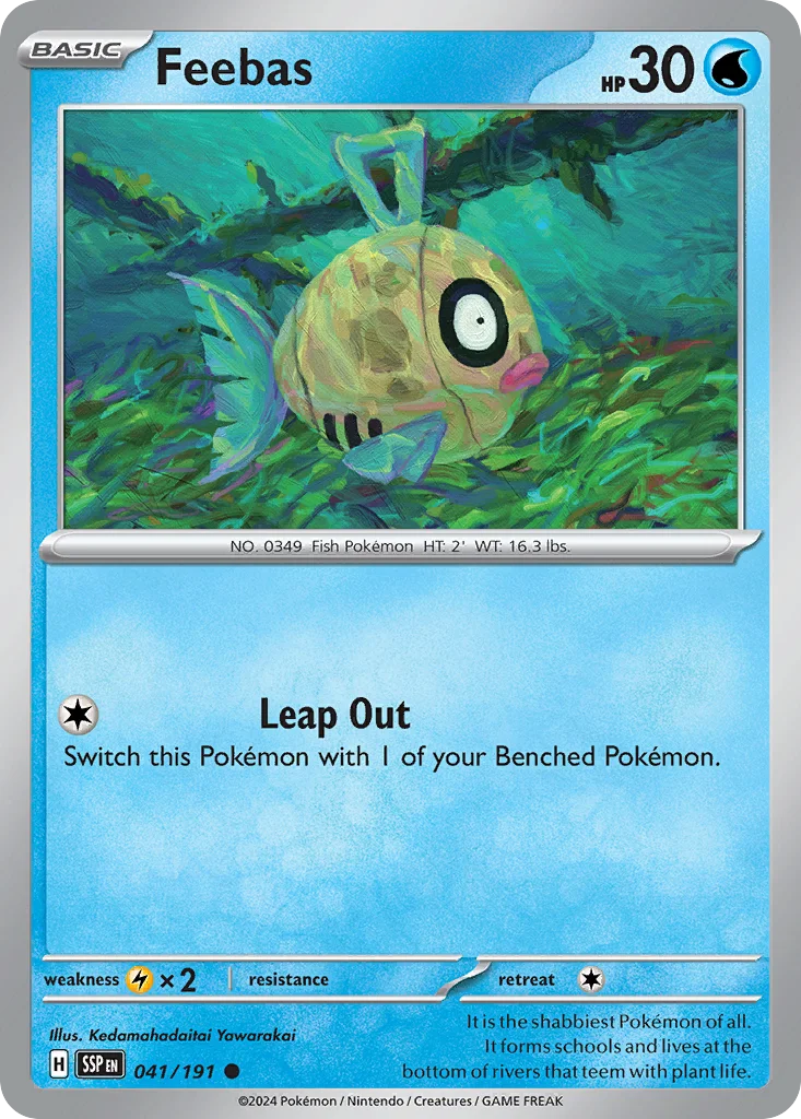 Feebas Pokemon card
