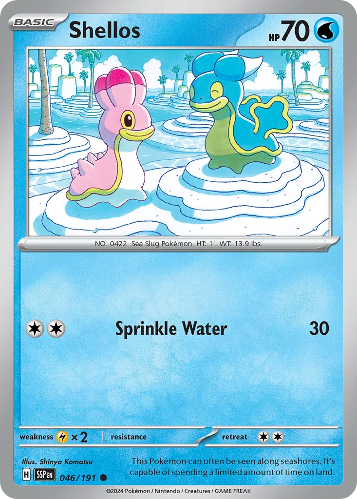 Shellos Pokemon card