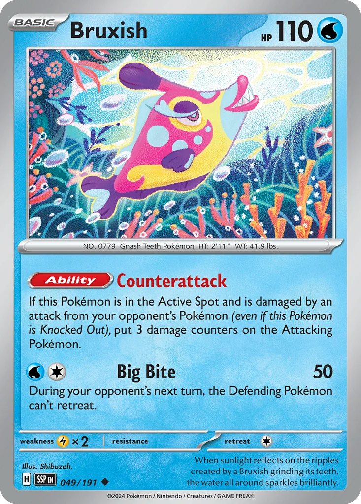 Bruxish Pokemon card