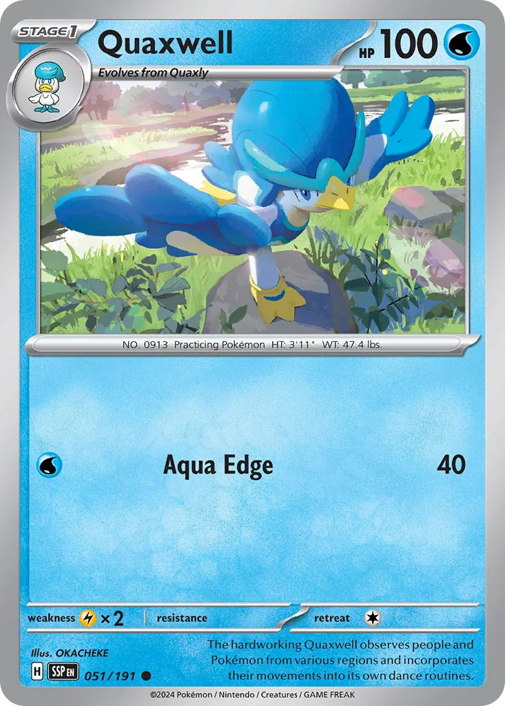 Quaxwell Pokemon card