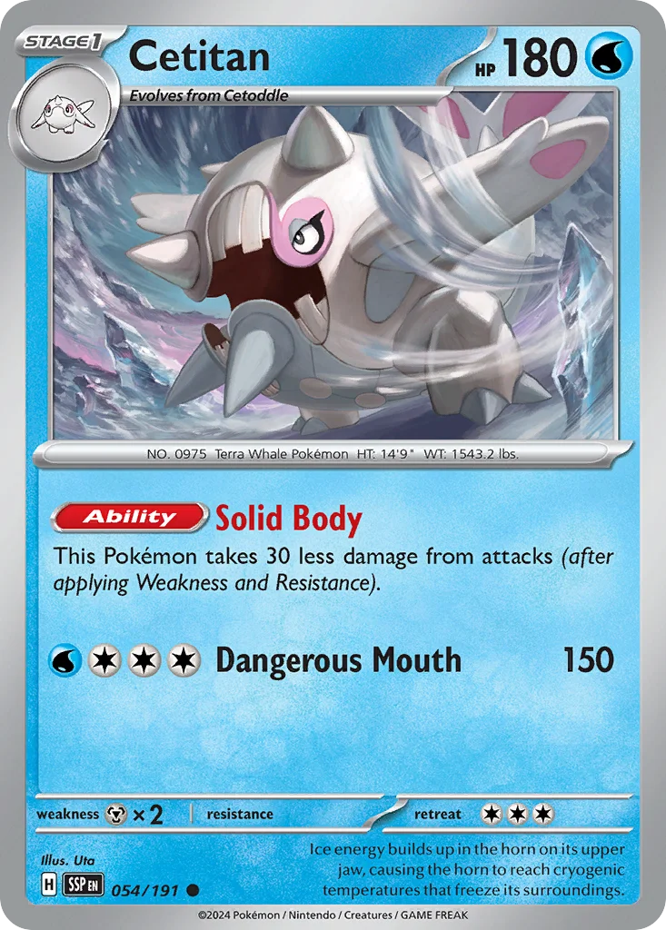 Cetitan Pokemon card