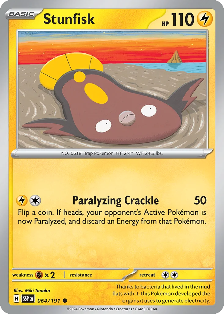 Stunfisk Pokemon card