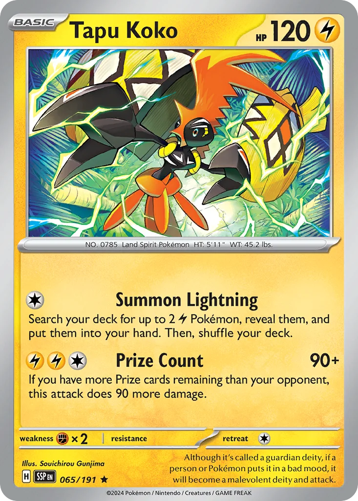 Tapu Koko Pokemon card