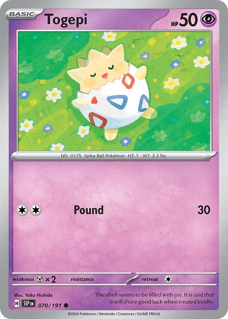 Togepi Pokemon card