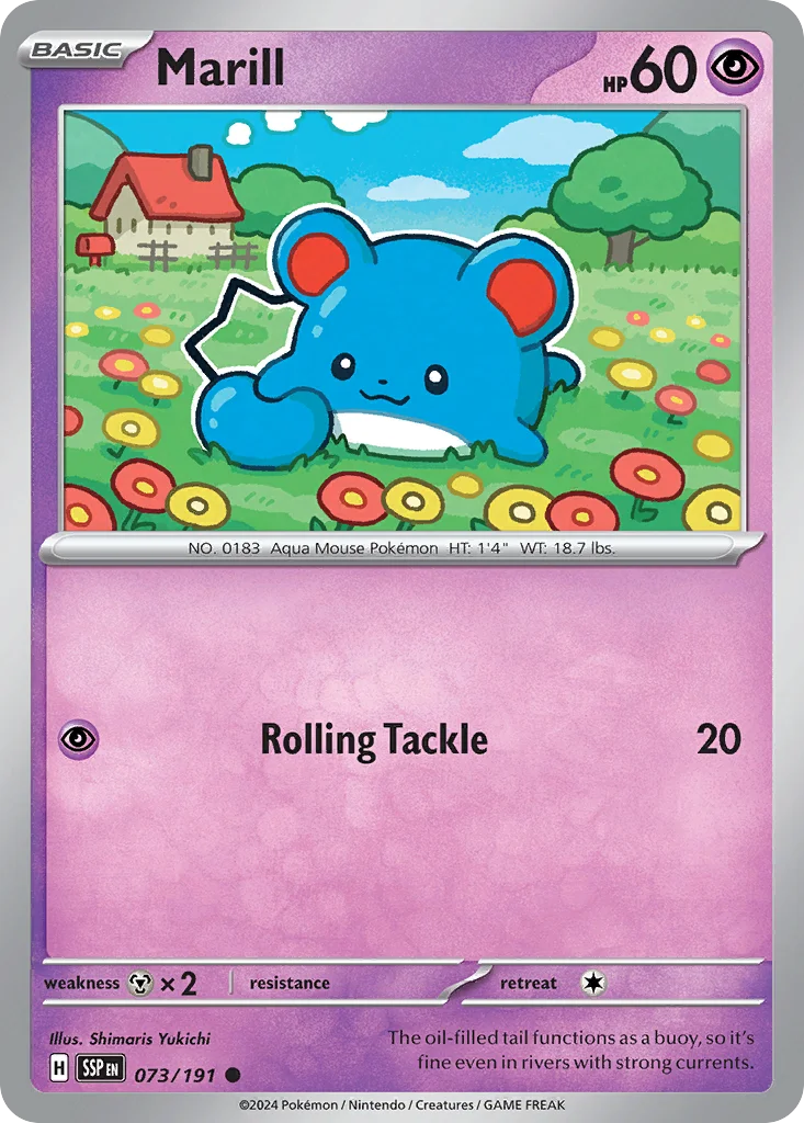 Marill Pokemon card