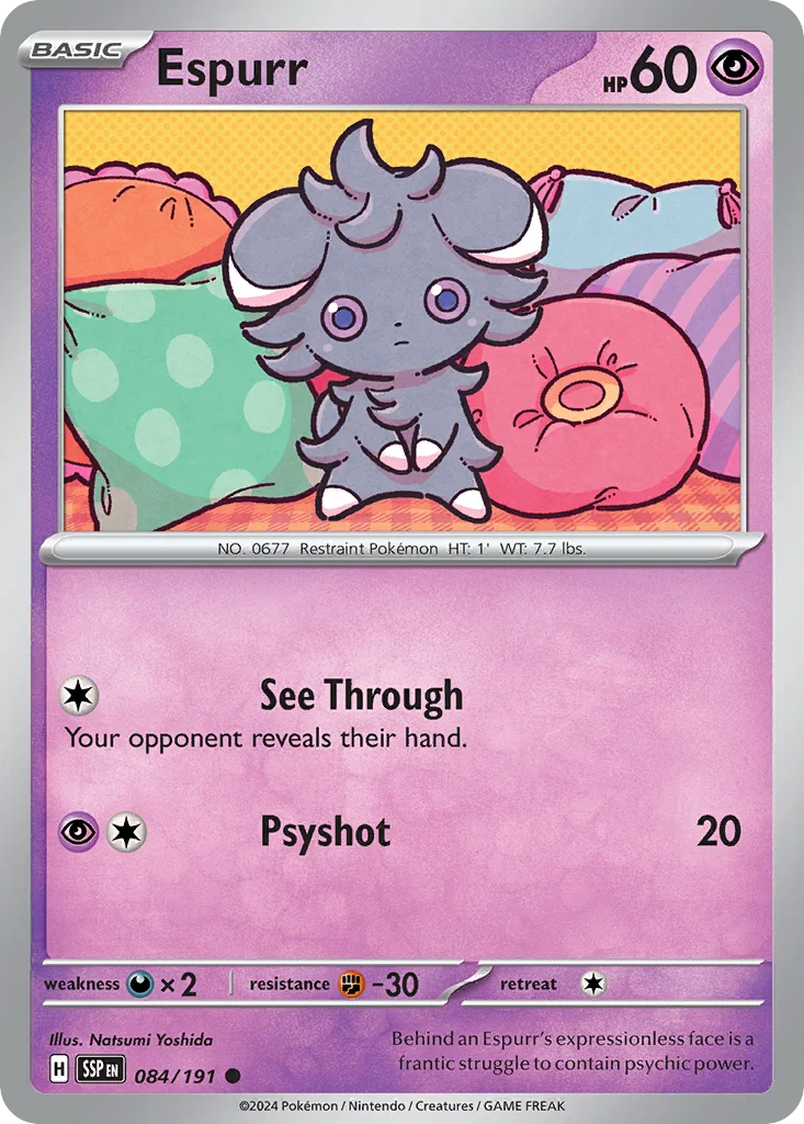 Espurr Pokemon card