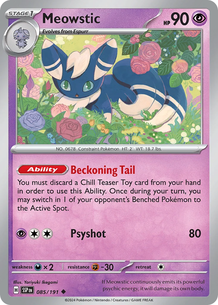 Meowstic Pokemon card