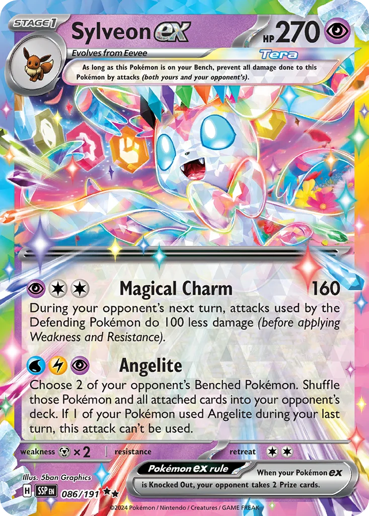 Sylveon ex Pokemon card