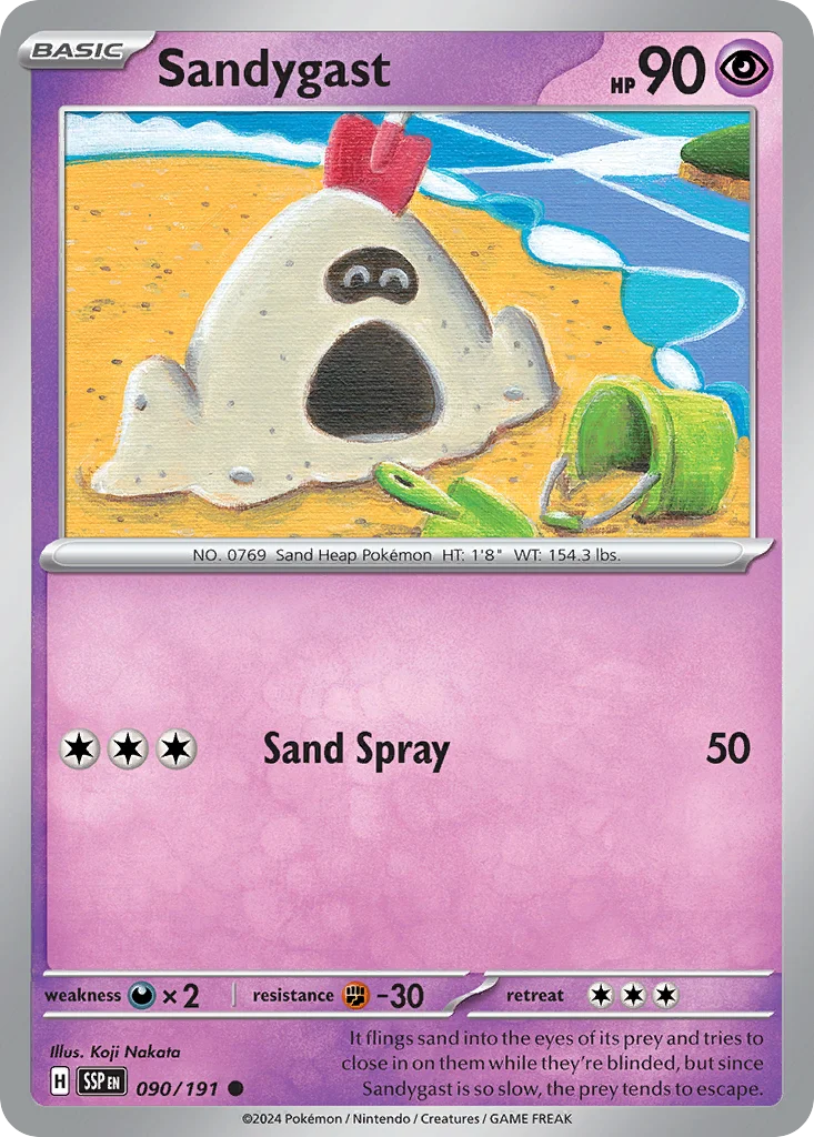 Sandygast Pokemon card