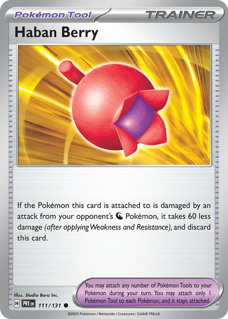 Haban Berry Pokemon card